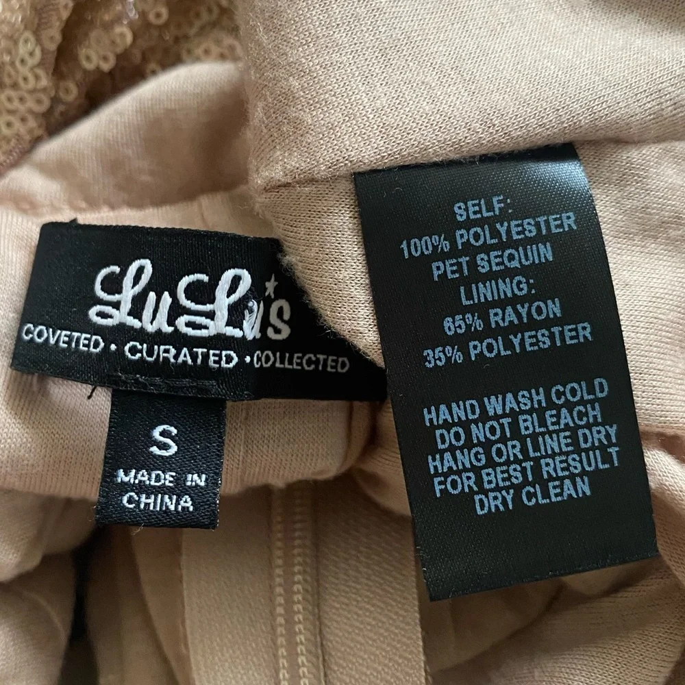 Lulus Slink and Wink Matte Rose Gold Sequin Maxi Dress - S - Picture 15 of 16